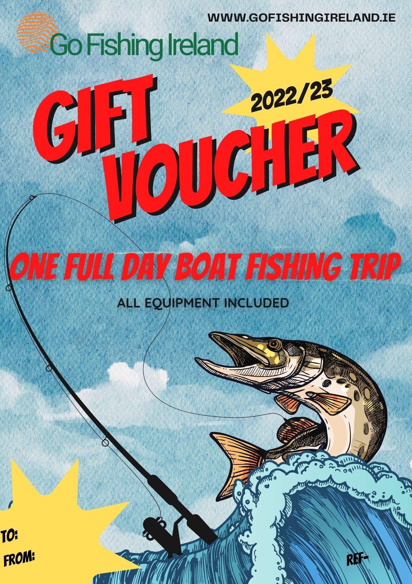 fishing gift voucher - Go Fishing Ireland